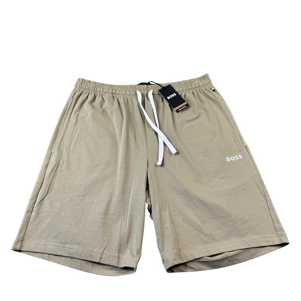 Boss Brown Mix Match Drawstring Men's Cotton Blend Short Size S NWT